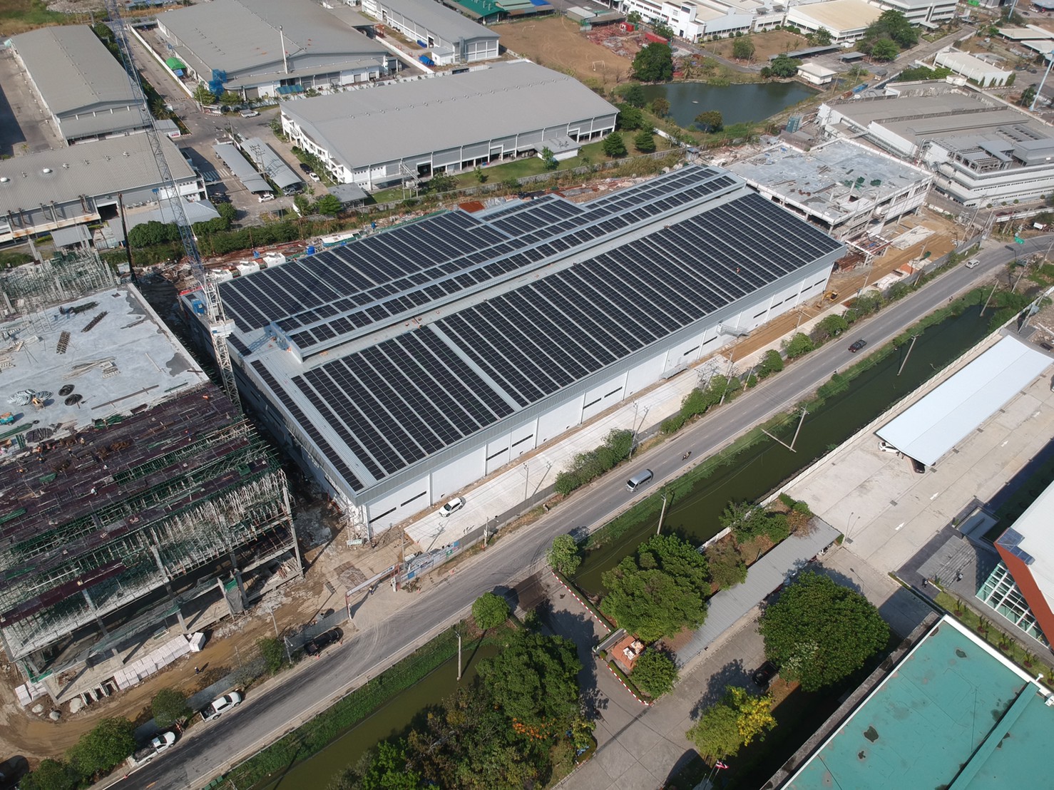 Solar installation — field work